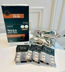 Viên uống Biotin men bia khô 60 viên - Hỗ trợ mọc tóc khỏe đẹp từ Hàn Quốc, Vitamin B7 cho mái tóc dày và chắc khỏe.