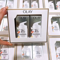 Combo Kem Dưỡng Olay Total Effects 7 in 1 Ngày Đêm 37ml - Dưỡng ẩm, Chống Lão Hóa với SPF15, Phù Hợp với Da Mụn
