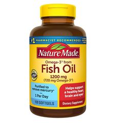 Viên dầu cá Omega-3 Fish Oil Nature Made Của Mỹ