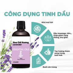 Tinh dầu hoa oải hương iCHARM, Tinh dầu nguyên chất