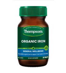 Viên sắt hữu cơ Thompson’s Organic Iron 30 viên - Úc