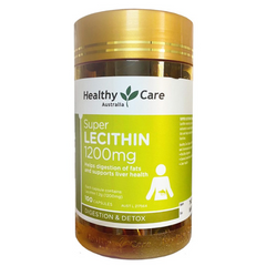 Mầm Đậu Nành Healthy Care Super Lecithin 1200mg - Viên Uống Hỗ Trợ Sức Khỏe Nữ Giới, Dưỡng Da, Cải Thiện Kinh Nguyệt - 100 Viên Úc