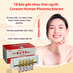 Tế bào gốc nhau thai người Curacen Nhật Bản - Chống lão hóa và tái tạo da hiệu quả - Hộp 50 ống x 2ml