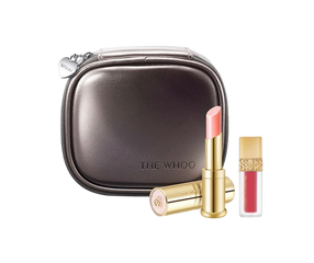 Bộ Son Dưỡng Chống Nắng Whoo Glow Lip Balm Phiên Bản Giới Hạn + Tặng Ví Da & Son Kem Lì - Son Môi SPF10 Tự Nhiên, Sáng Màu