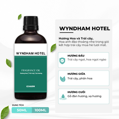 Tinh Dầu Xông Phòng Wyndham Hotel iCHARM - Hương Thơm Sang Trọng, Tinh Tế & Quyến Rũ Cho Không Gian Sống Thêm Ấm Áp