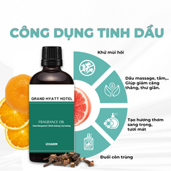 Tinh dầu khách sạn Grand Hyatt Hotel, Tinh dầu thơm phòng iCHARM