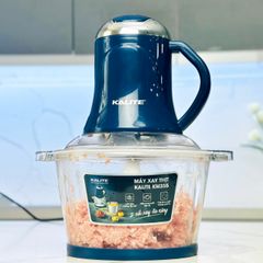 Máy Xay Thịt 2 Cối inox & Thủy Tinh Kalite KM355 Hàng Chính Hãng