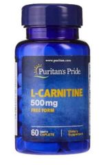 Viên Uống Giảm Cân Puritan's Pride L-Carnitine 500mg - Hỗ Trợ Chuyển Hóa Năng Lượng, 60 Viên Mỹ