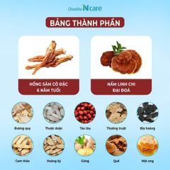 Hồng Sâm Nấm Linh Chi Đại Đóa Chunho Ncare - Thức Uống Dinh Dưỡng Bổ Sung Sức Khỏe, 30 Gói x 70ml, Chăm Sóc Sức Khỏe Tự Nhiên