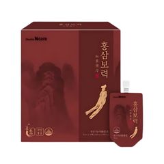 Hồng Sâm Nấm Linh Chi Đại Đóa Chunho Ncare - Thức Uống Dinh Dưỡng Bổ Sung Sức Khỏe, 30 Gói x 70ml, Chăm Sóc Sức Khỏe Tự Nhiên