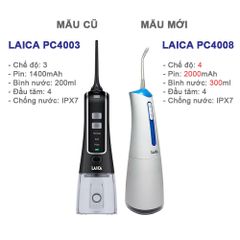 Máy Tăm Nước Laica Oral Care PC4008 - Dung Tích 300ml, Chăm Sóc Răng Miệng Hiệu Quả, Thiết Kế Tiện Lợi, 4 Chế Độ Hoạt Động