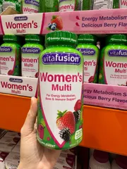 Kẹo Vitamin Vitafusion Women’s Multivitamin cho Phụ Nữ 220v - Vitamin Tổng Hợp Hương Vị Quả Mọng Tự Nhiên, Giúp Tăng Cường Sức Khỏe