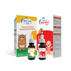 Bộ Đôi Sắt Kẽm Cho Bé Avisure Zio & Safoli Drops - Hỗ Trợ Tăng Cường Sức Đề Kháng & Biếng Ăn - Quà Tặng Kèm Thú Vị