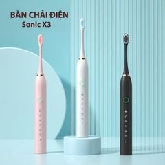 Bàn chải điện đánh răng tự động SONIC X3 chống nước IPX7