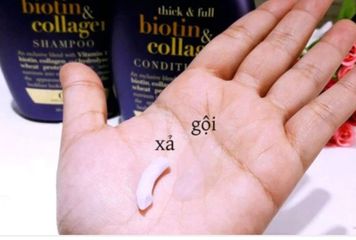 Bộ Dầu Gội - Xả OGX Biotin & Collagen 385ml - Kích Thích Mọc Tóc, Ngăn Rụng Tóc cho Tóc Khoẻ, Dày Mượt, Dưỡng Ẩm Tự Nhiên
