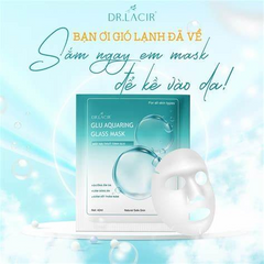 Mặt Nạ Thủy Tinh Căng Bóng Dr.Lacir - Glutathione Aquaring Glass Mask 6 Miếng - Dưỡng Ẩm, Làm Sáng Da, Giảm Thâm Nám