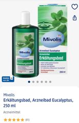 Tinh Dầu Tắm Khuynh Diệp Giảm Cảm Cúm Mivolis 250ml - Sản Phẩm Từ Đức Giúp Thông Thoáng Đường Hô Hấp, Thư Giãn Cơ Thể