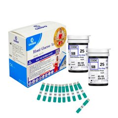 Que Thử Đường Huyết CHIDO GLS-79 - Hộp 50 Que và Kim Lấy Máu - Kết Quả Chính Xác 99% Thích Hợp Cho Người Tiểu Đường