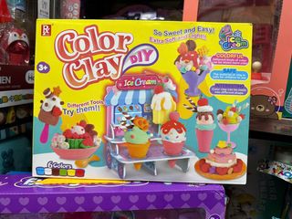 Đồ Chơi Đất Nặn Làm Kem Ice Cream Color Clay DIY 736 - Bộ Đất Nặn Sáng Tạo Cho Trẻ Em, Phát Triển Tư Duy và Khả Năng Sáng Tạo