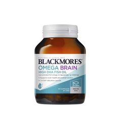 Dầu Cá Blackmores Omega Brain High DHA 60 Viên - Giúp Tăng Cường Trí Não, Thị Lực và Hỗ Trợ Tim Mạch - Sản Phẩm Úc