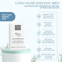 Xà Phòng White Leaf Gentle Soap 150G - Chiết Xuất Tảo Biển Giúp Sáng Da và Làm Sạch Nhẹ Nhàng, Phù Hợp Mọi Loại Da