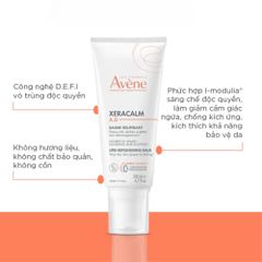 Kem Dưỡng Da Avene Xeracalm AD Cream 200mL - Giảm Ngứa, Dưỡng Ẩm Cho Da Khô, Thích Hợp Cho Da Nhạy Cảm, Viêm Da Cơ Địa