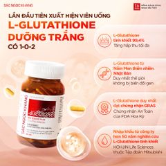 Viên Uống Trắng Da Whitening Plus Sắc Ngọc Khang - Giúp Da Sáng Mịn, Giảm Nhăn, Ức Chế Melanin Từ L-Glutathione & Chiết Xuất Trái Cây