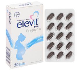 Vitamin bầu Elevit bổ sung DHA nhập khẩu Pháp hộp 30 viên