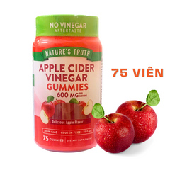 Kẹo Dẻo Giấm Táo Apple Cinder Vinegar 75 Viên, Kẹo Dẻo Giấm Táo