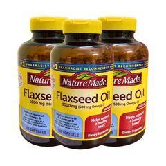 Viên Uống Dầu Hạt Lanh Flaxseed Oil Nature Made, Flaxseed Oil 180 Viên