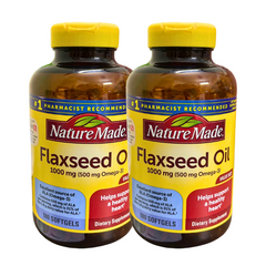 Viên Uống Dầu Hạt Lanh Flaxseed Oil Nature Made, Flaxseed Oil 180 Viên