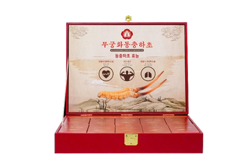Tinh Chất Đông Trùng Hạ Thảo Cao Cấp Mugunghwa Hàn Quốc - Hỗ Trợ Miễn Dịch, Bồi Bổ Cơ Thể, Hộp 60 Gói 30ml