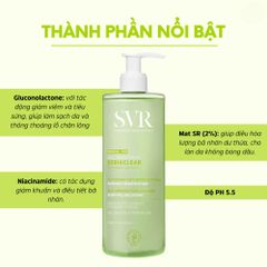 Sữa Rửa Mặt SVR Sebiaclear Gel Moussant Cho Da Dầu & Mụn - Dưỡng Da Chuyên Sâu, Không Xà Phòng, Phù Hợp Da Nhạy Cảm 55mL, 200mL, 400mL