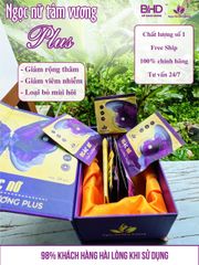 Viên đặt phụ khoa Ngọc Nữ Tâm Vương Plus (Mẫu Mới Hộp 10 Viên)