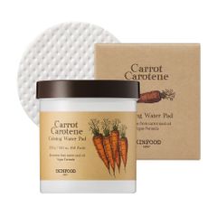 Miếng Đệm Toner Nước Hoa Hồng Skinfood Carrot Carotene 250G - Dưỡng Ẩm, Làm Dịu Da Nhạy Cảm, Cấp Nước Chất Lượng Cao