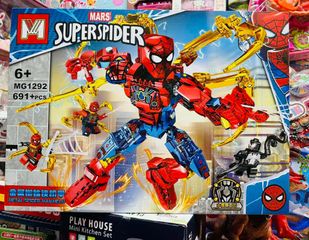 Đồ Chơi Lắp Ghép Siêu Nhân Người Nhện MG1292 - Bộ Xây Dựng Lego Siêu Anh Hùng Marvel Cho Trẻ Em