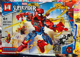 Đồ Chơi Lắp Ghép Siêu Nhân Người Nhện MG1292 - Bộ Xây Dựng Lego Siêu Anh Hùng Marvel Cho Trẻ Em