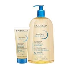 Dầu Tắm Bioderma Atoderm Huile De Douche 1000ml - Sữa Tắm Dưỡng Ẩm Dịu Nhẹ Cho Da Chàm, Da Nhạy Cảm, Chính Hãng Nhập Khẩu Pháp