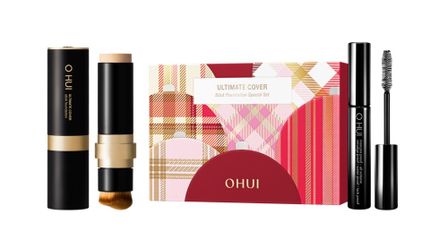 Set Kem Nền Dạng Thỏi Ohui Ultimate Cover Foundation - Tặng Mascara Không Lem, Chống Nắng SPF50+ 15g