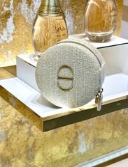 Túi Đựng Trang Sức Dior Nữ Sang Trọng - Phụ Kiện Fullbox Với Khóa Kim Loại Chắc Chắn, Thiết Kế Hộp Tròn Độc Đáo