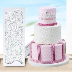 Khuôn silicon làm viền bánh, rau câu, fondant hình chuỗi ngọc - 1076