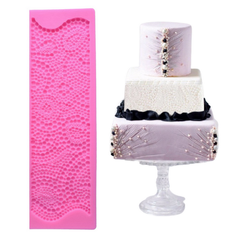 Khuôn silicon làm viền bánh, rau câu, fondant hình chuỗi ngọc - 1076