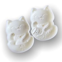 Khuôn trung thu lò xo 2 mặt mèo ngoắc tài lộc loại 50 gram – 1901 127249