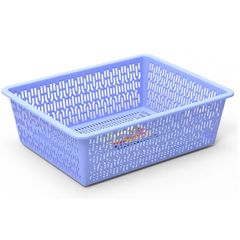 Rổ nhựa hình chữ nhật kích thước 38x26x9 cm - Mã số 1090