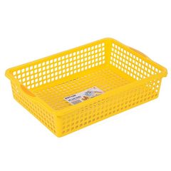 Rổ nhựa hình chữ nhật kích thước 38x26x9 cm - Mã số 1090