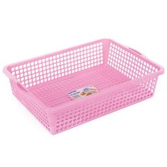 Rổ nhựa hình chữ nhật kích thước 38x26x9 cm - Mã số 1090
