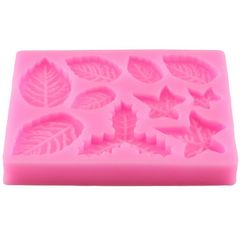 Khuôn silicon làm rau câu 10 chiếc lá - Mã số 1094