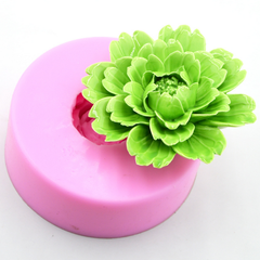 Khuôn rau câu silicon hoa mẫu đơn tầng - Loại 8 cm – Mã 1827