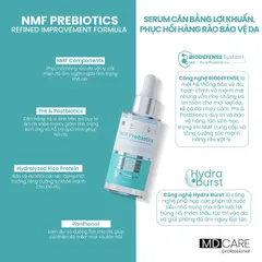 [Tặng SRM 30ml] Serum Cân Bằng lợi khuẩn phục hồi hàng rào bảo vệ da , ráo dầu ngăn ngừa Mụn MD Care NMF Prebiotics 
