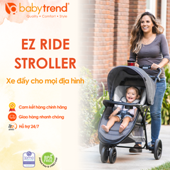 Xe đẩy cho bé Baby Trend EZ Ride - Thiết kế đa dụng, dây đai 5 điểm, ghế ngả thoải mái, khay đựng đồ, an toàn và tiện lợi.